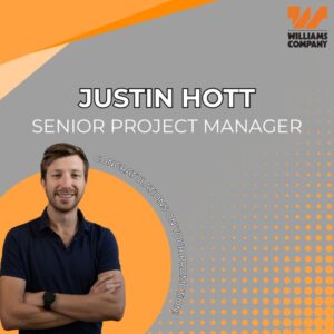 Professional portrait of Justin Hott, Senior Project Manager.