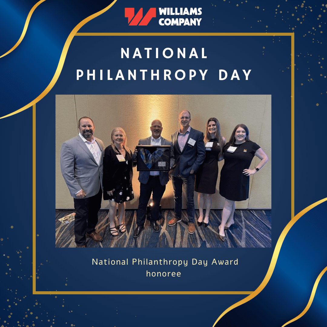 Group photo at National Philanthropy Day award ceremony by Williams Company.